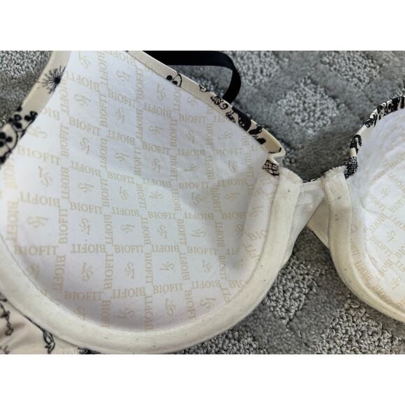 34B Victoria's Secret Bra PINK Biofit Padded Push Up Angel Celestial Chinoiserie - Picture 2 of 6